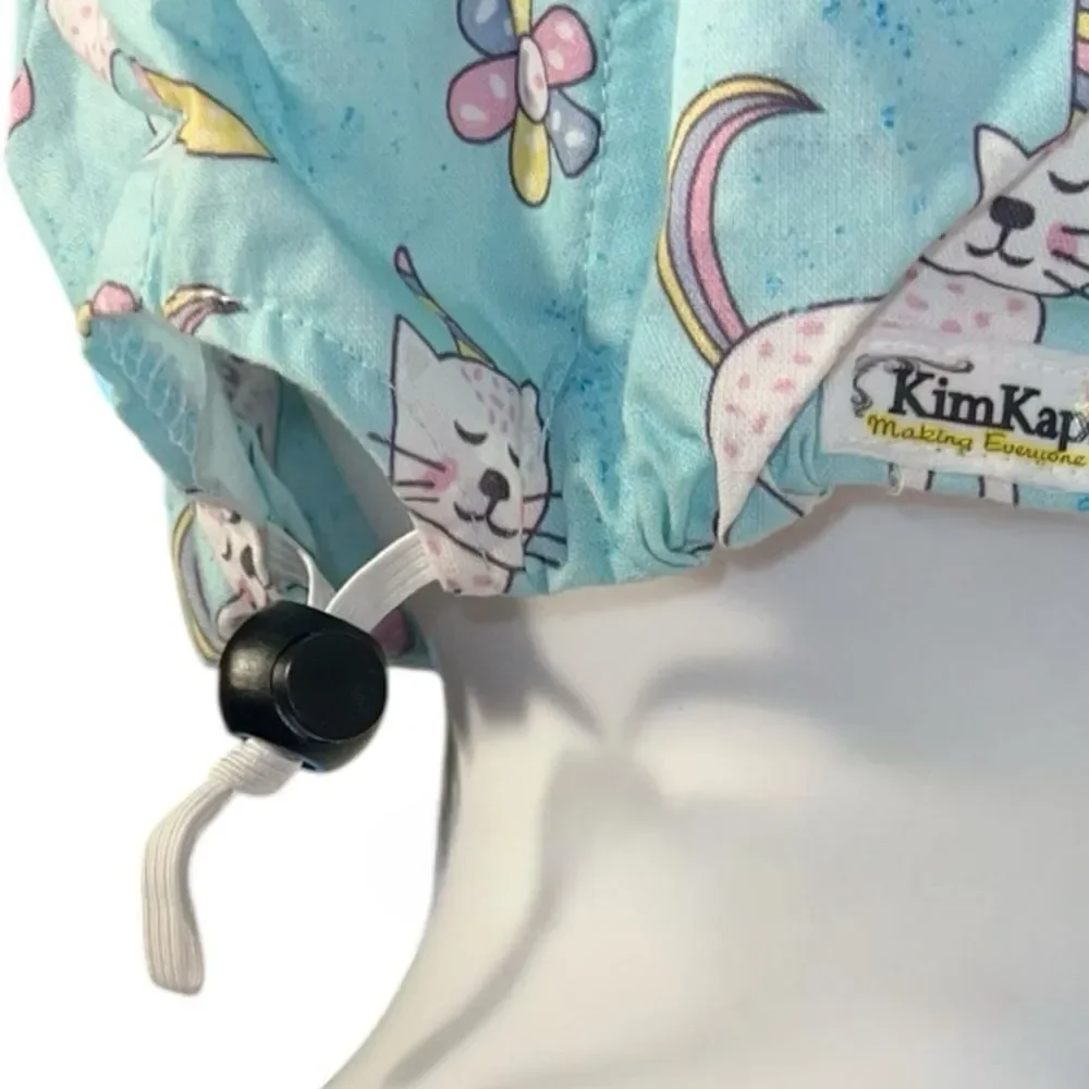 Unicorn Cats Euro Scrub Hat